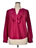 J.Crew 100% Polyester Burgundy Long Sleeve Blouse Size XL - photo 1