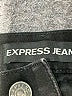 Express 100% Cotton Graphic Black Denim Shorts Size 6 - photo 3