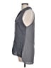 Splendid 100% Rayon Gray Sleeveless Button-Down Shirt Size L - photo 5