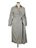 ELOQUII Gray Trenchcoat Size 20 Plus - photo 1