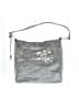 Brighton 100% Leather Metallic Silver Leather Shoulder Bag One size - photo 1
