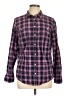 St. John's Bay Plaid Burgundy Long Sleeve Button-Down Shirt Size L - photo 1