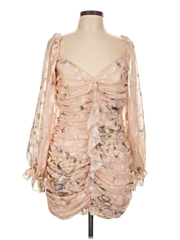 Peach Cocktail Dress (view 1)