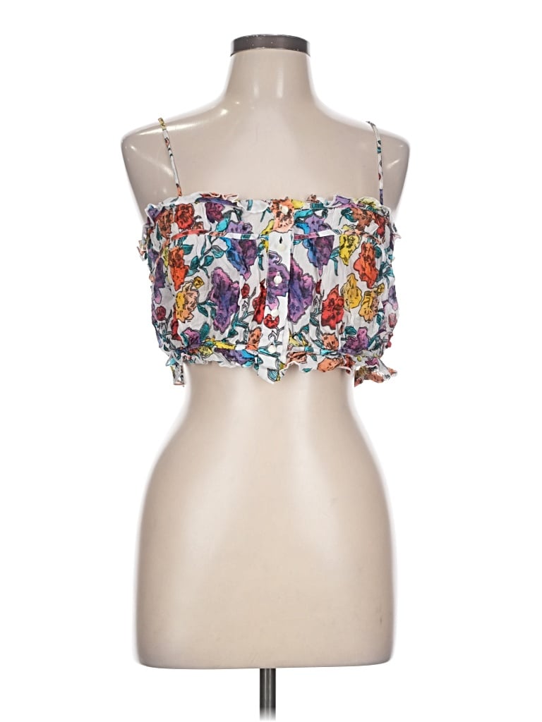 Pre-owned Jen's Pirate Booty Tank Top White Strapless Neckline Tops