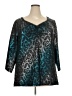 Jaclyn Smith Teal 3/4 Sleeve Blouse Size 2X - photo 1