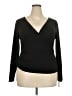 Ambiance Black Long Sleeve Top Size 2X - photo 1