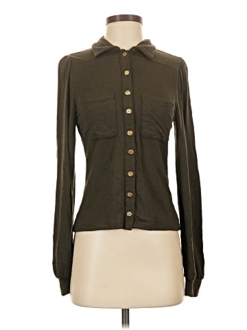 White House Black Market Long Sleeve Blouse (view 1)