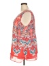 Rose + Olive 100% Polyester Red Sleeveless Blouse Size 3X - photo 5