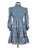 Likely 100% Polyester Paisley Blue Casual Dress Size 4 - photo 1