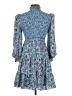 Likely 100% Polyester Paisley Blue Casual Dress Size 4 - photo 2