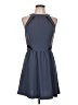 BCBGeneration 100% Polyester Solid Blue Cocktail Dress Size 10 - photo 1