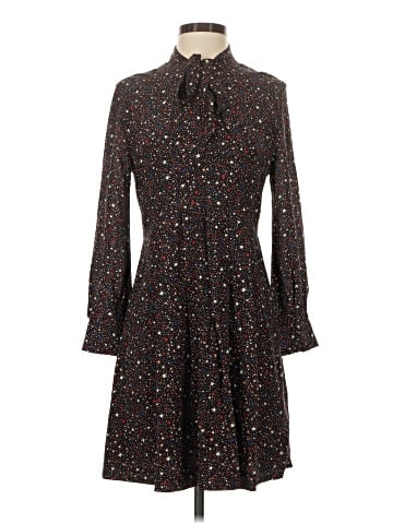 Madewell Balsam Tie-Neck Dress in Starry Night (view 1)