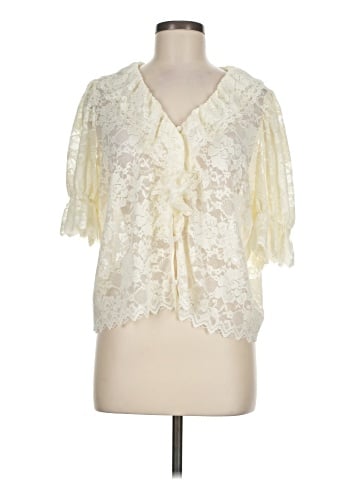 Ultra Pink Short Sleeve Blouse (view 1)