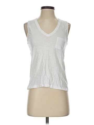 Madewell Whisper Cotton V-Neck Pocket Tank (view 1)
