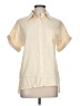Unbranded Color Block Ivory Short Sleeve Blouse Size L - photo 1