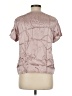 NATION LTD Metallic Pink Short Sleeve Blouse Size M - photo 2