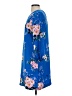 Ann Taylor 100% Polyester Floral Blue Casual Dress Size 4 - photo 5