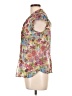Covington 100% Polyester Floral Pink Short Sleeve Blouse Size L - photo 5