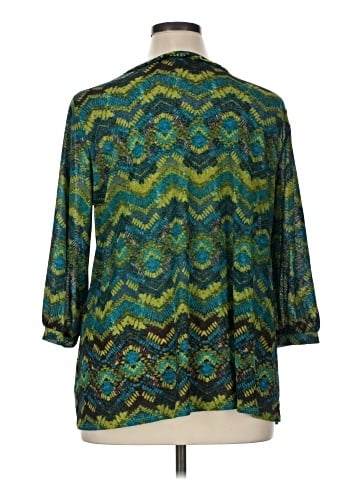 Susan Graver 3/4 Sleeve Blouse (view 2)