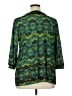 Susan Graver 100% Polyester Green 3/4 Sleeve Blouse Size 1X - photo 2