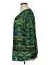 Susan Graver 100% Polyester Green 3/4 Sleeve Blouse Size 1X - photo 5