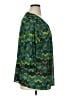 Susan Graver 100% Polyester Green 3/4 Sleeve Blouse Size 1X - photo 4