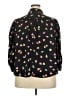Nic + Zoe 100% Polyester Hearts Black 3/4 Sleeve Blouse Size 2X - photo 2