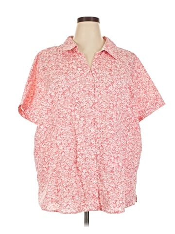 Basic Editions Short Sleeve Button-Down Shirt (view 1)