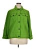 Chico's 100% Cotton Green Jacket Size XL (3) - photo 1