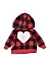 Carter's Hearts Red Zip Up Hoodie 0-3 MO / 3 MO - photo 1