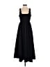 Aqua Solid Black Casual Dress Size S - photo 1