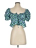Zara Green Short Sleeve Blouse Size XS - photo 1
