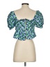 Zara Green Short Sleeve Blouse Size XS - photo 2