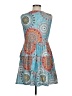 Unbranded Paisley Aztec Or Tribal Print Blue Casual Dress Size M - photo 2