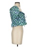 Zara Green Short Sleeve Blouse Size XS - photo 4