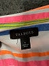 Talbots Stripes Ivory 3/4 Sleeve Blouse Size L - photo 7