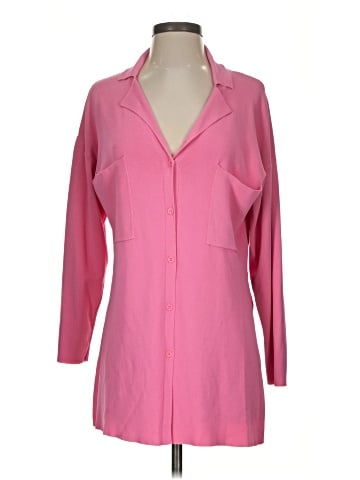 Zara 3/4 Sleeve Button-Down Shirt (view 1)