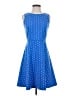 Talbots Polka Dots Blue Casual Dress Size Sm - photo 1