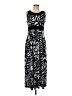 Susan Lawrence Graphic Black Casual Dress Size M - photo 1