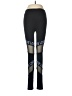 Feathers Graphic Black Leggings Size M - photo 1
