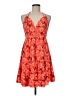 Shein 100% Polyester Floral Orange Cocktail Dress Size 6 - photo 1