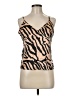 ASOS 100% Polyester Tan Sleeveless Top Size 6 - photo 1
