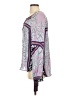 Hale Bob 100% Silk Floral Aztec Or Tribal Print Color Block Paisley Purple Long Sleeve Blouse Size S - photo 5