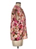 Elie Tahari 100% Polyester Floral Pink Short Sleeve Blouse Size M - photo 4