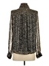 Sweewe 100% Polyester Animal Print Black Long Sleeve Blouse Size S - photo 2