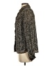 Sweewe 100% Polyester Animal Print Black Long Sleeve Blouse Size S - photo 5