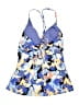 Athleta Print Blue One Piece Swimsuit Size M - photo 2