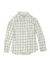 Janie and Jack Checkered-gingham Ivory Long Sleeve Button-Down Shirt Size 4 - photo 1