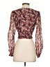 Wilfred 100% Polyester Burgundy 3/4 Sleeve Blouse Size XXS - photo 2