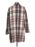 Zeagoo 100% Polyester Plaid Ivory Coat Size L - photo 2